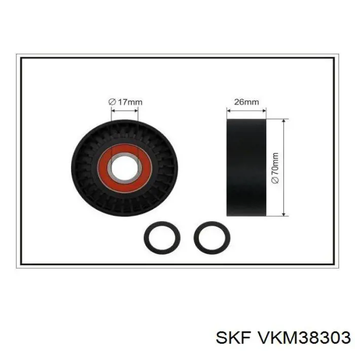 VKM 38303 SKF rolka napinacza paska napędowego