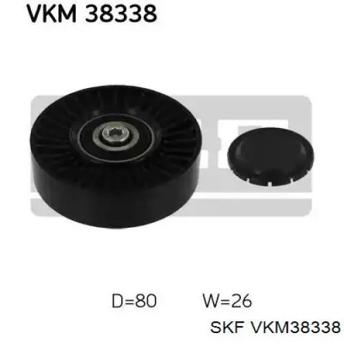 Rolka prowadząca, kierunkowa paska napędowego SKF VKM38338 cena, od 29,61 USD