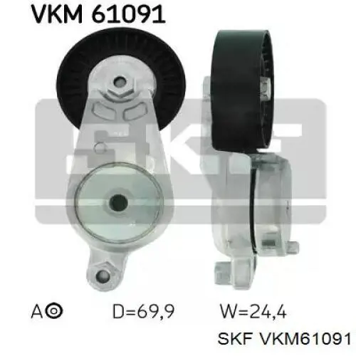 Napinacz paska napędowego SKF VKM61091 cena, od 27,27 USD