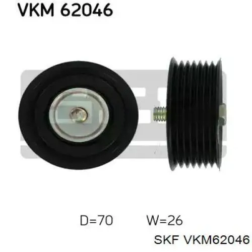 Rolka prowadząca, kierunkowa paska napędowego SKF VKM62046 cena, od 44,59 USD