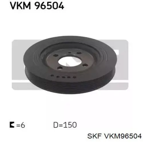 VKM 96504 SKF koło pasowe wału korbowego