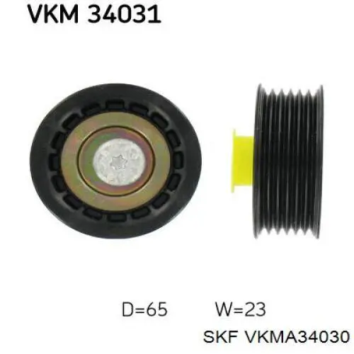 Do koszyka VKMA34030 SKF Pasek napędowy mechanizmów, zestaw