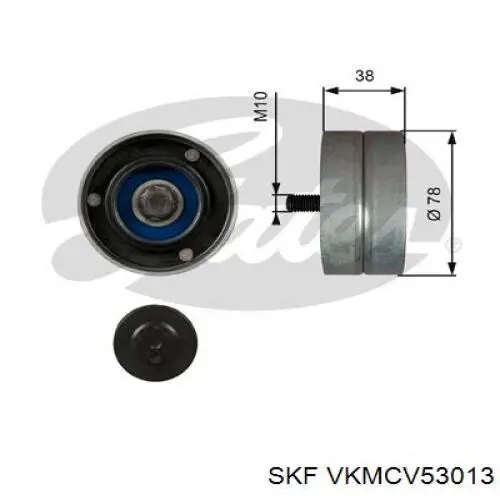 Rolka napinacza paska napędowego SKF VKMCV53013 cena, od 29,18 USD