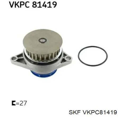 Do koszyka VKPC81419 SKF Pompa chłodząca wodna