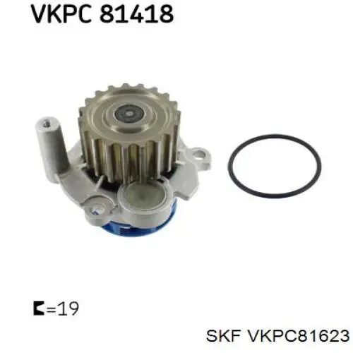 Do koszyka VKPC81623 SKF Pompa chłodząca wodna