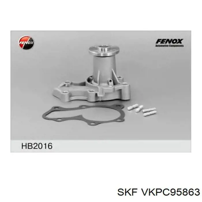 Do koszyka VKPC95863 SKF Pompa chłodząca wodna