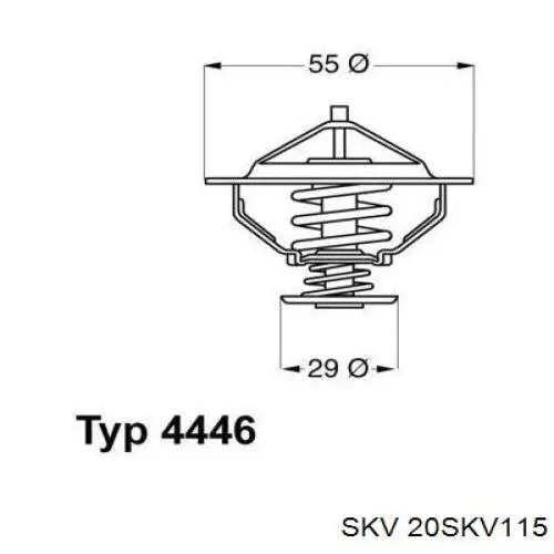 1336V4 Peugeot/Citroen Obudowa termostatu