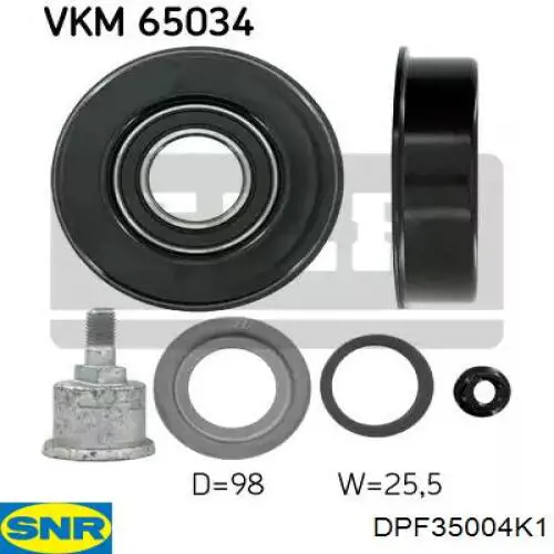 Koło pasowe wału korbowego SNR DPF35004K1 cena, od 195,43 USD