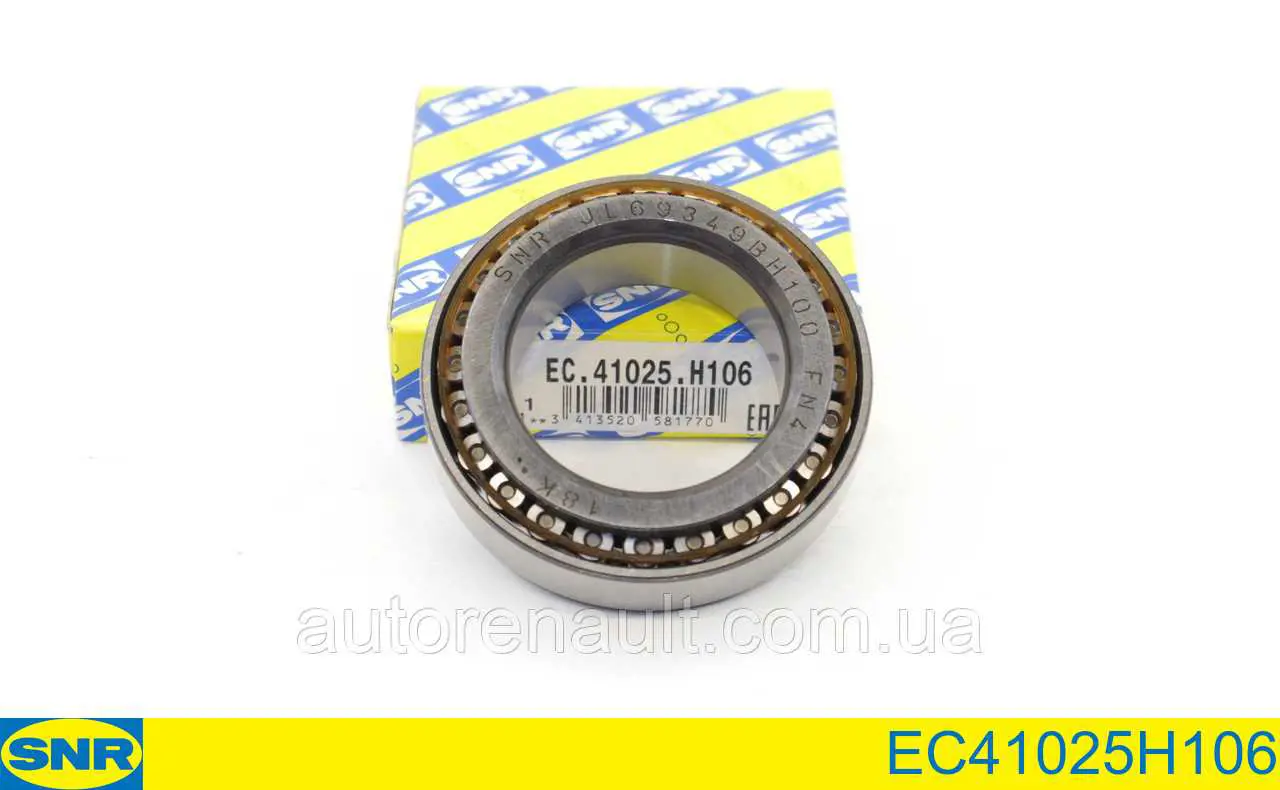 EC41025H106 SNR Łożysko skrzyni biegów