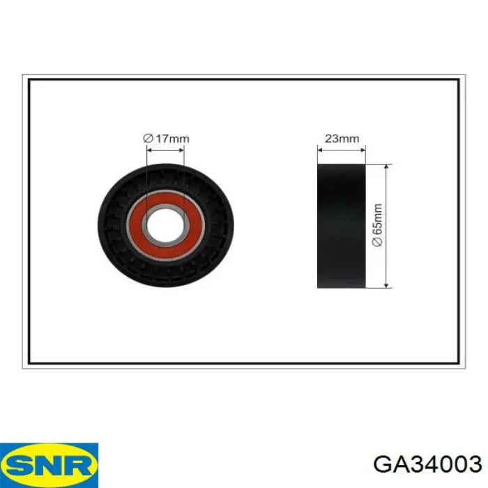 Rolka napinacza paska napędowego SNR GA34003 cena, od 16,66 USD