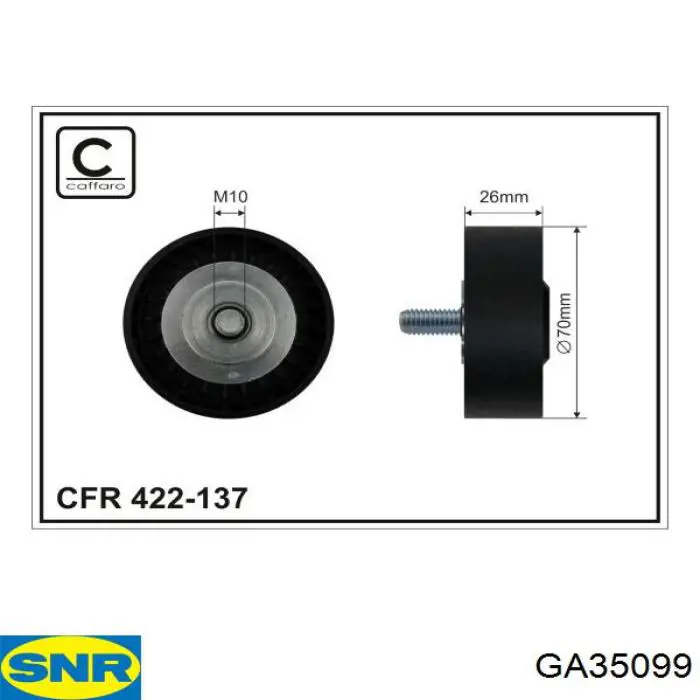 Rolka prowadząca, kierunkowa paska napędowego SNR GA35099 cena, od 25,46 USD