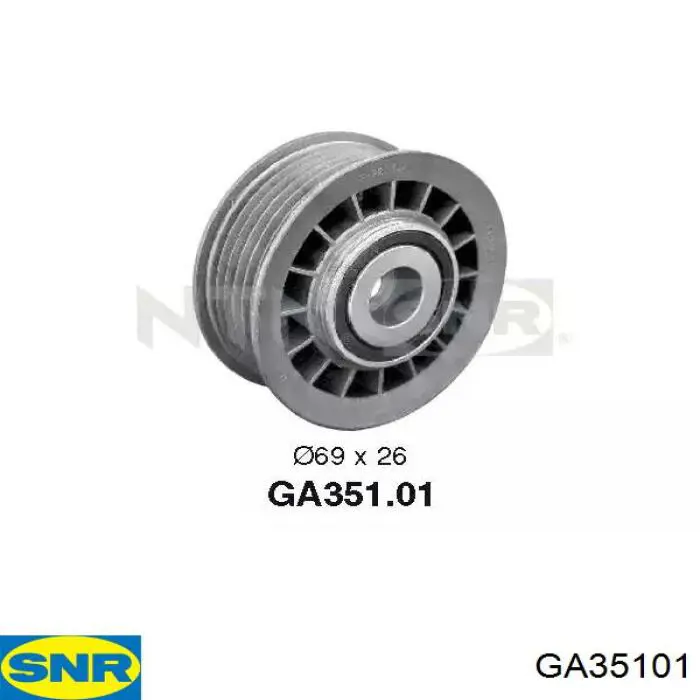 Rolka prowadząca, kierunkowa paska napędowego SNR GA35101 cena, od 17,76 USD