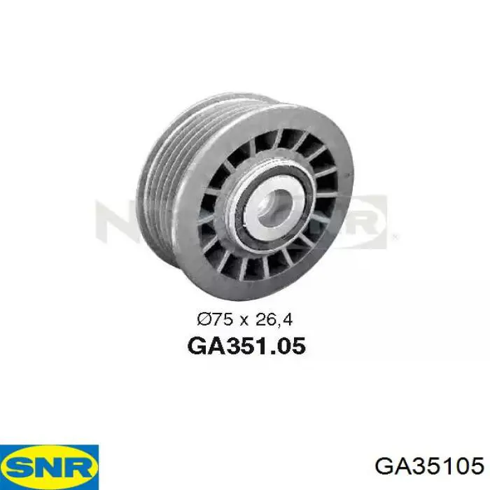 Rolka prowadząca, kierunkowa paska napędowego SNR GA35105 cena, od 16,51 USD