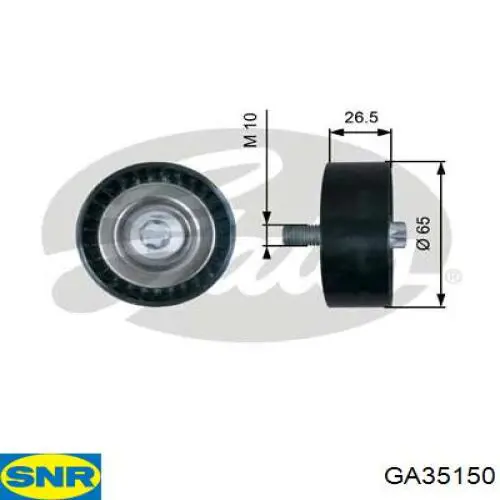 Rolka prowadząca, kierunkowa paska napędowego SNR GA35150 cena, od 16,84 USD