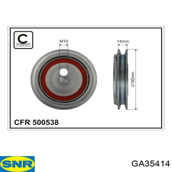 Rolka prowadząca, kierunkowa paska napędowego SNR GA35414 cena, od 64,03 USD