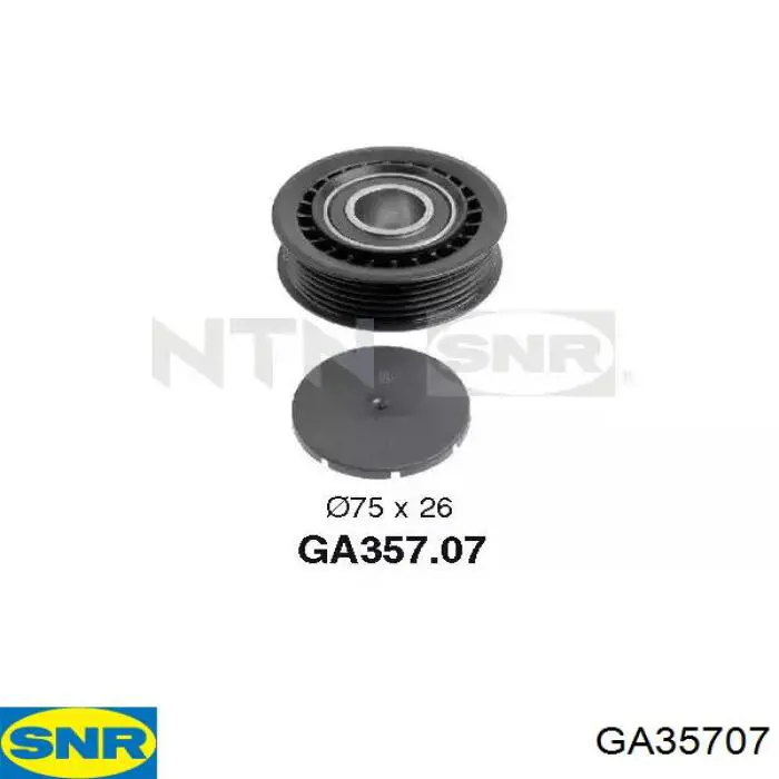 Rolka napinacza paska napędowego SNR GA35707 cena, od 23,09 USD