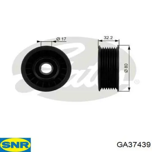 GA37439 SNR Rolka napinacza paska napędowego