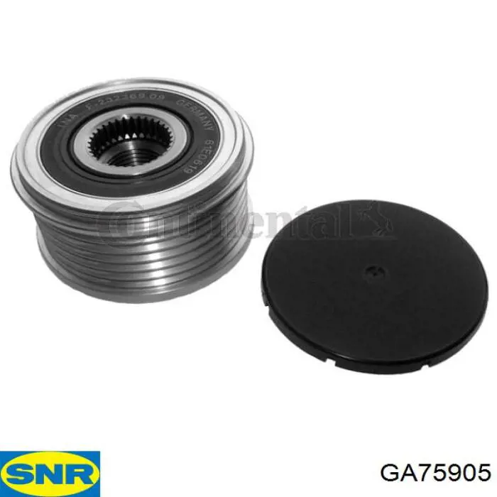 Koło pasowe alternatora SNR GA75905 cena, od 46,12 USD