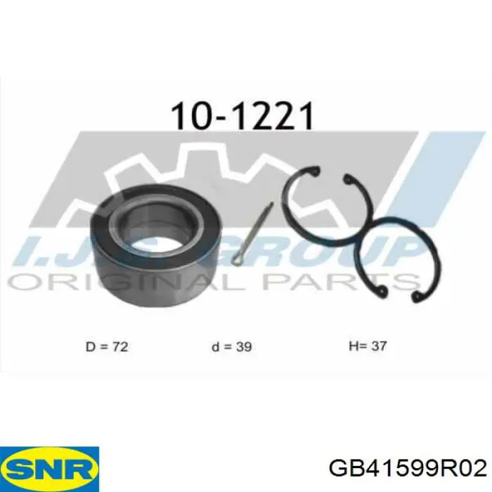 Lożysko piasty tylnej SNR GB41599R02 cena, od 18,69 USD