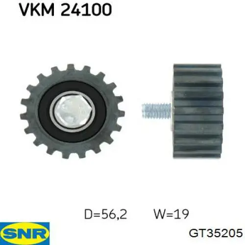 Rolka prowadząca kierunkowa paska rozrządu SNR GT35205 cena, od 28,60 USD
