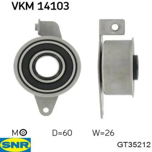 Rolka napinacza paska pompy wtryskowej SNR GT35212 cena, od 24,44 USD