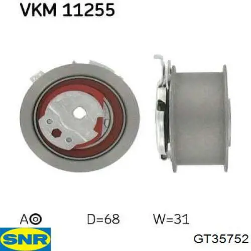 Rolka napinacza paska rozrządu SNR GT35752 cena, od 50,24 USD