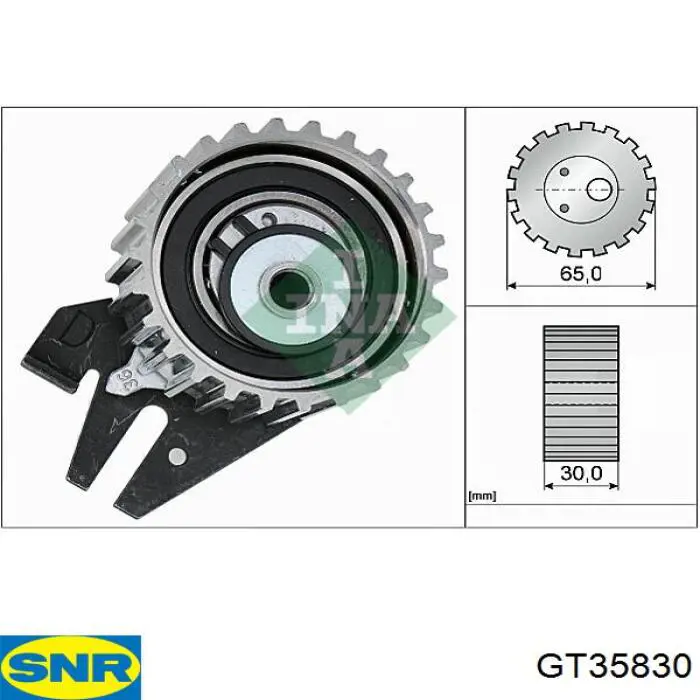 Rolka napinacza paska rozrządu SNR GT35830 cena, od 26,13 USD