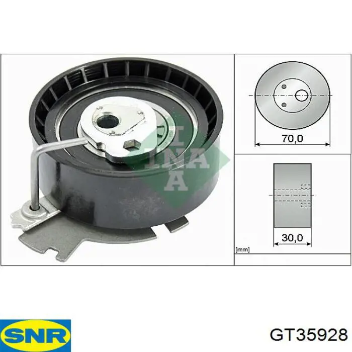 Napinacz paska rozrządu SNR GT35928 cena, od 26,44 USD
