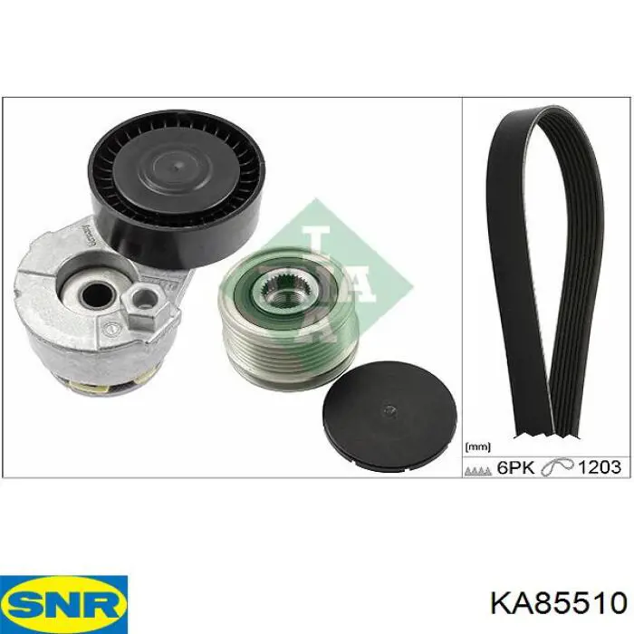 Pasek napędowy mechanizmów, zestaw SNR KA85510 cena, od 72,70 USD