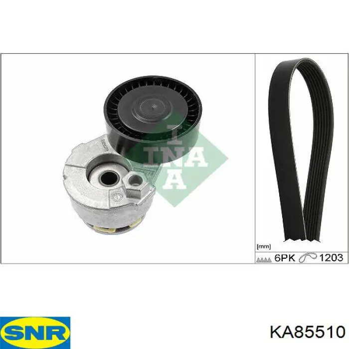 Do koszyka KA85510 SNR Pasek napędowy mechanizmów, zestaw