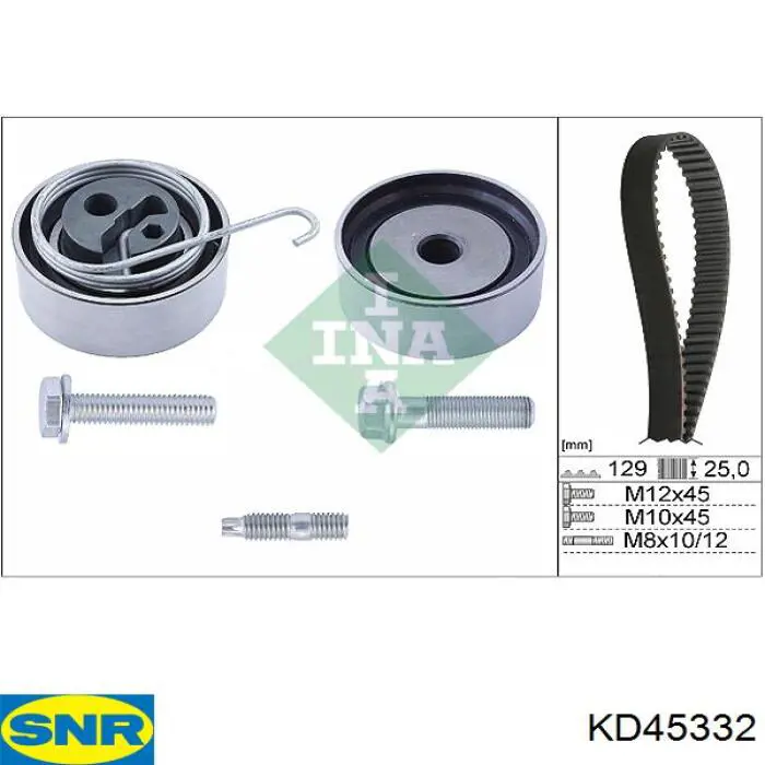 Pasek rozrządu, zestaw SNR KD45332 cena, od 90,24 USD