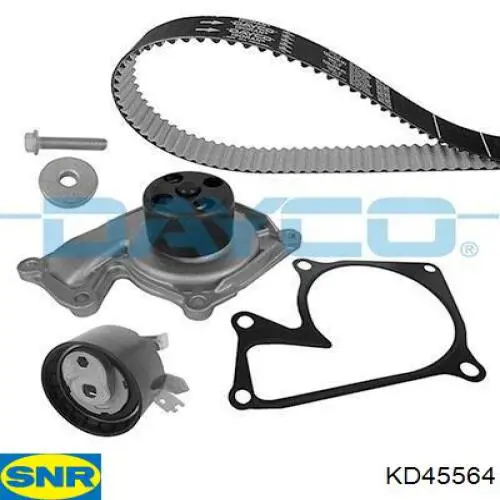 Do koszyka KD45564 SNR Pasek rozrządu, zestaw