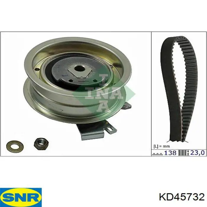 Do koszyka KD45732 SNR Pasek rozrządu, zestaw