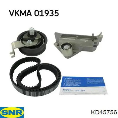 Pasek rozrządu, zestaw SNR KD45756 cena, od 123,30 USD