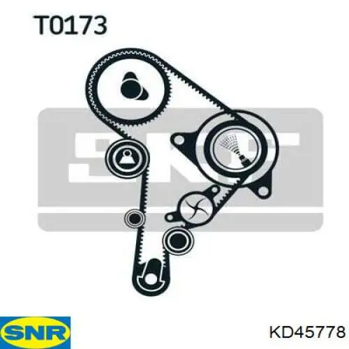 Pasek rozrządu, zestaw SNR KD45778 cena, od 173,07 USD