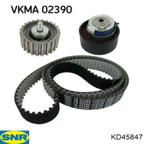 Do koszyka KD45847 SNR Pasek rozrządu, zestaw