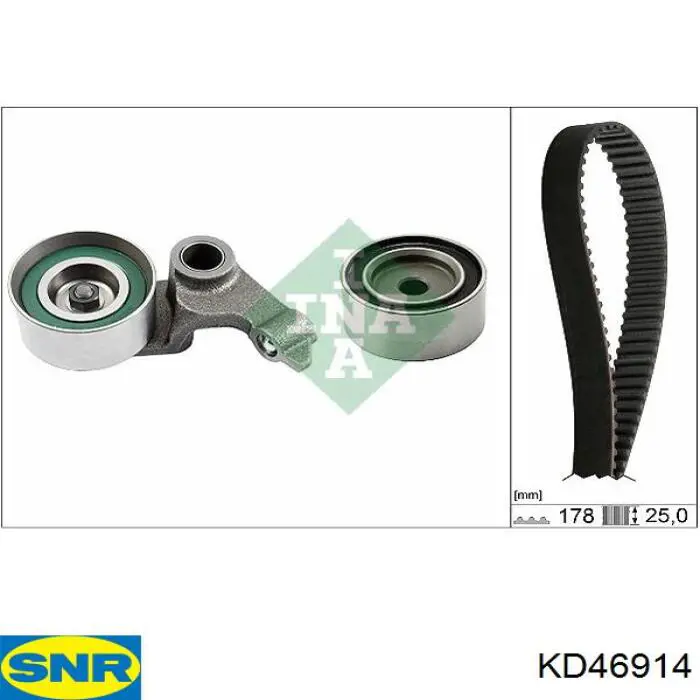 Pasek rozrządu, zestaw SNR KD46914 cena, od 120,67 USD