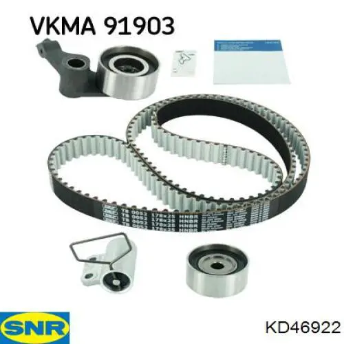 Pasek rozrządu, zestaw SNR KD46922 cena, od 152,15 USD