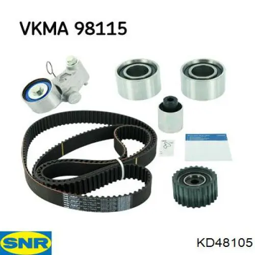 Do koszyka KD48105 SNR Pasek rozrządu, zestaw