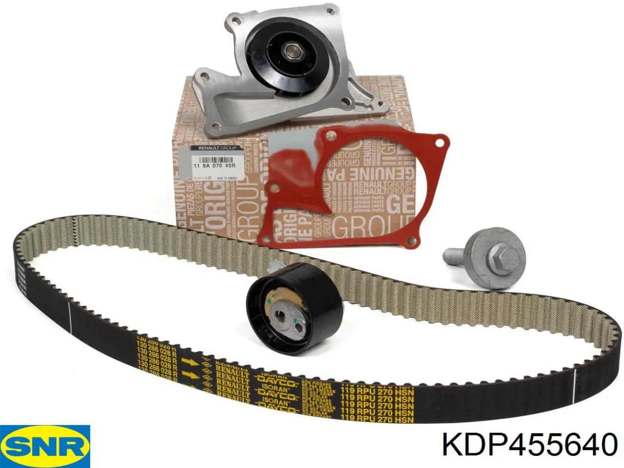 Do koszyka KDP455640 SNR Pasek rozrządu, zestaw