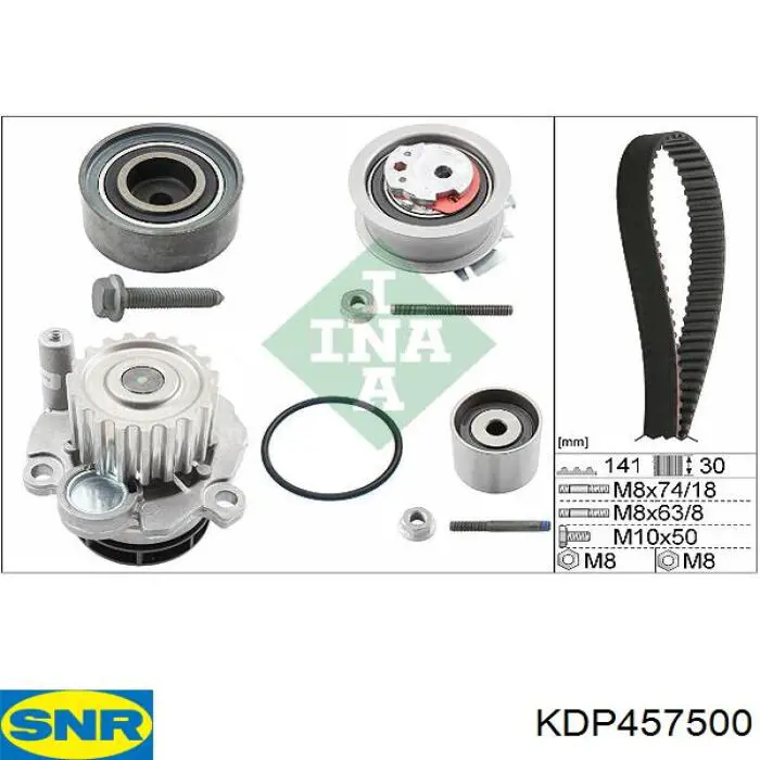 Pasek rozrządu, zestaw SNR KDP457500 cena, od 186,10 USD