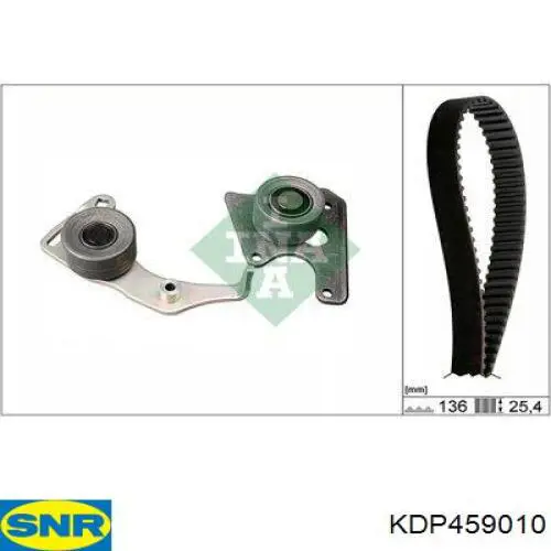 Do koszyka KDP459010 SNR Pasek rozrządu, zestaw