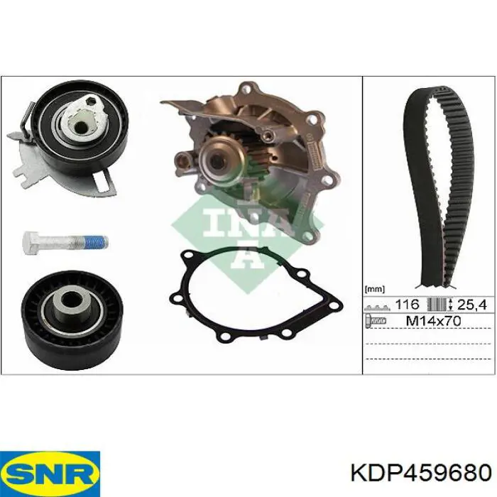 Pasek rozrządu, zestaw SNR KDP459680 cena, od 164,84 USD