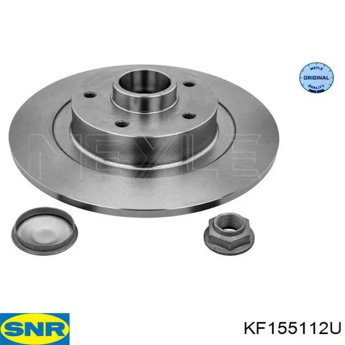 Do koszyka KF155112U SNR Tarcza hamulcowa tylna