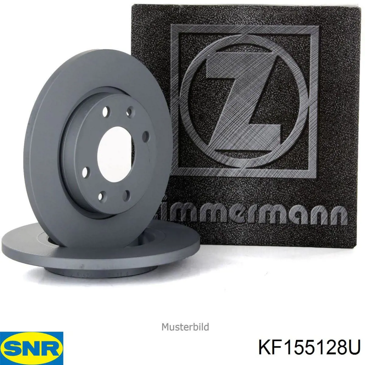 Do koszyka KF155128U SNR Tarcza hamulcowa tylna