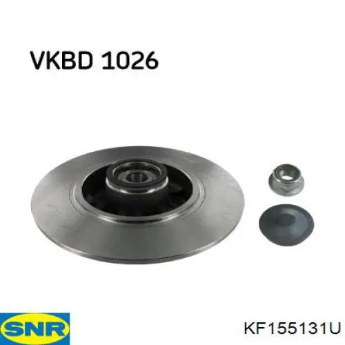 KF155131U SNR Tarcza hamulcowa tylna