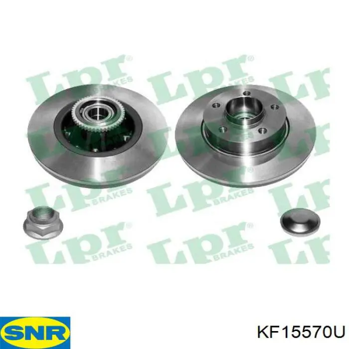 Do koszyka KF15570U SNR Tarcza hamulcowa tylna