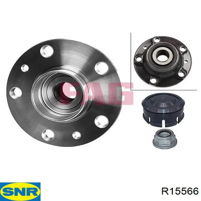 Piasta tylna SNR R15566 cena, od 40,60 USD