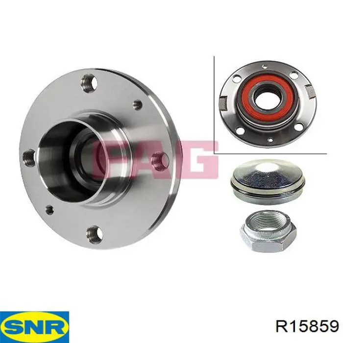 Piasta tylna SNR R15859 cena, od 42,05 USD