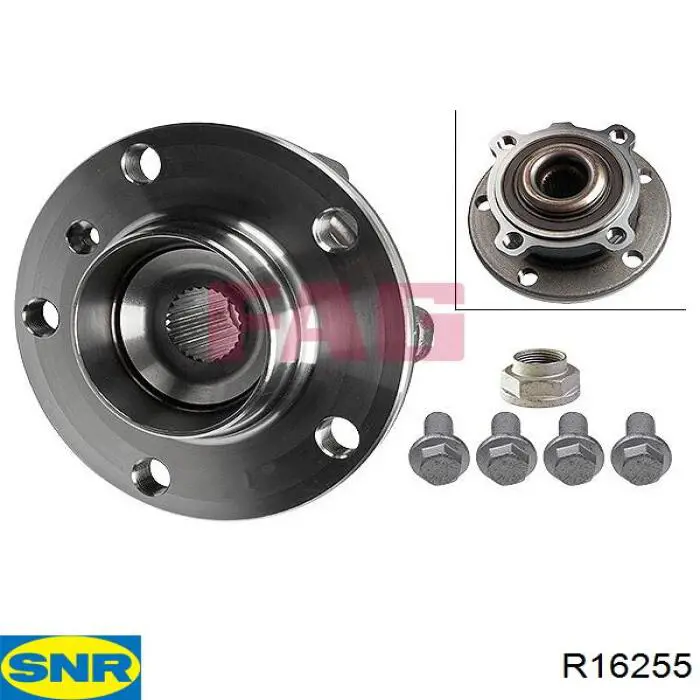 Piasta przednia SNR R16255 cena, od 93,73 USD